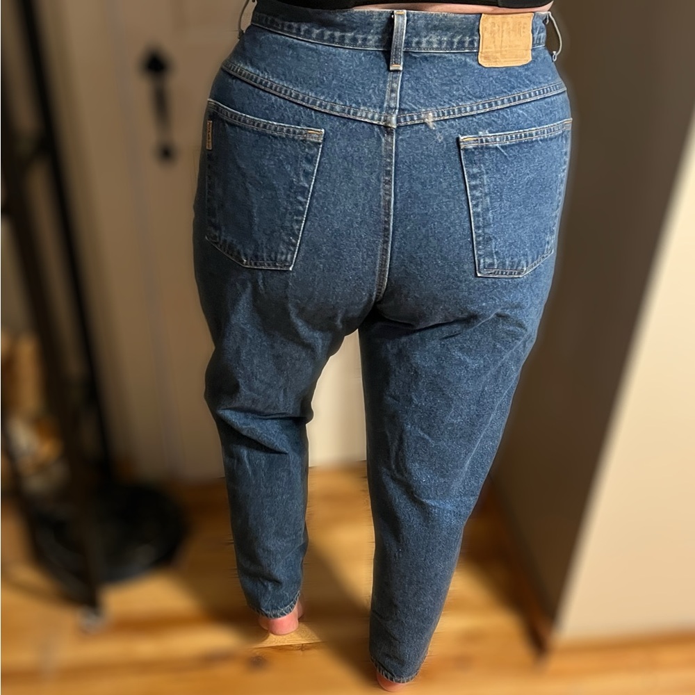 Vintage Plus Size High Waisted Mom Jeans